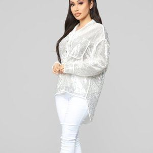 Fashion Nova Feeling the Spark Sequin Top New with tags